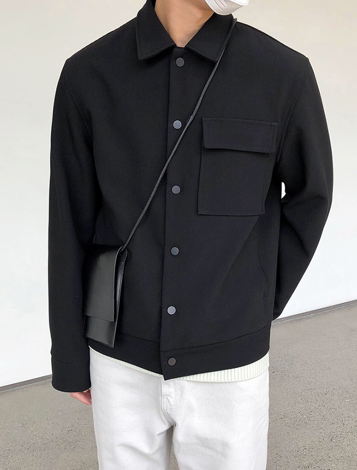 Minimal Cotton-Twill Shirt-Jacket