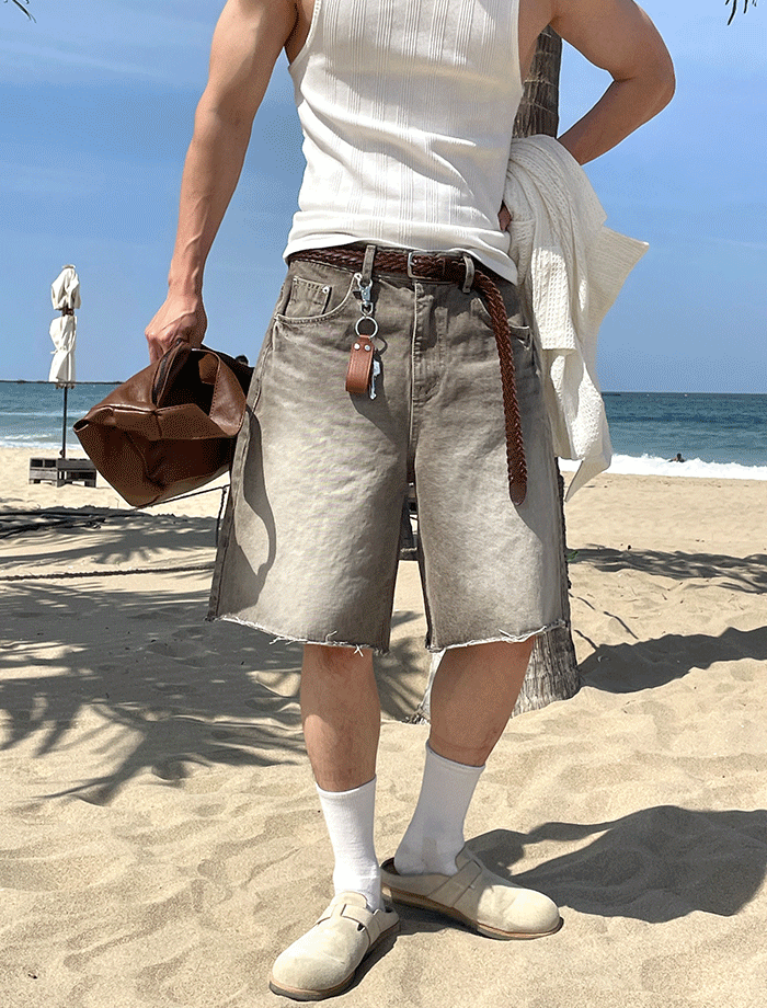 Burmuda Vintage Half Denim Pants