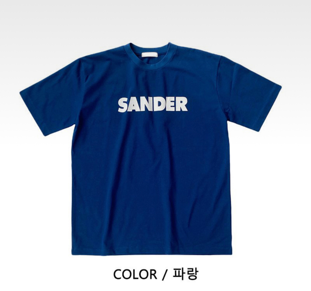 반팔 티셔츠 네이비블루 색상 이미지-S1L45